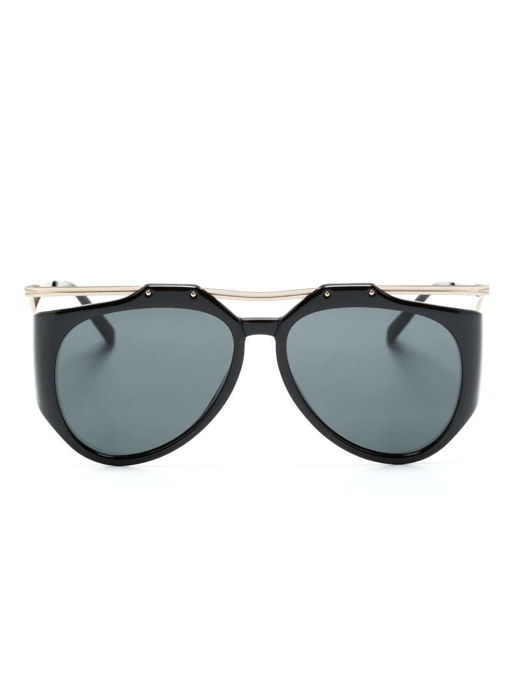 Saint Laurent Eyewear SL M137 Amelia 飞行员镜框太阳眼镜 - 黑色