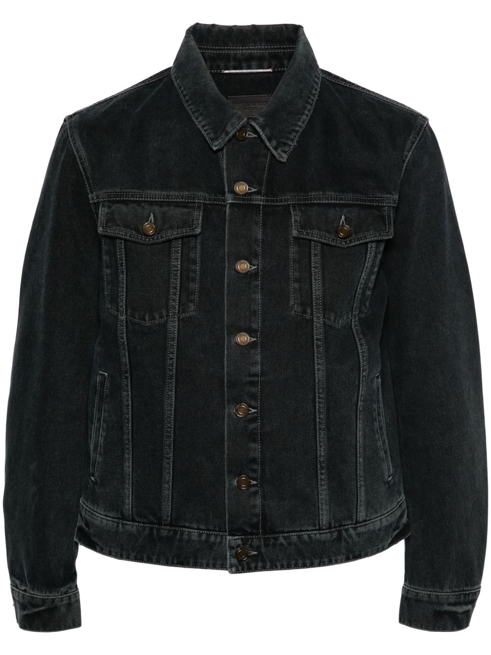 Saint Laurent 长袖牛仔夹克 - 黑色