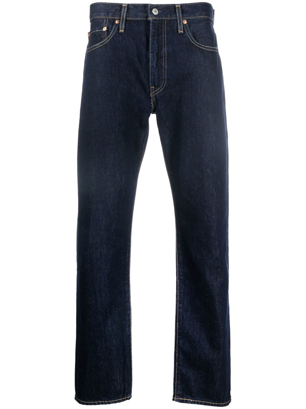 Levi's 中腰直筒牛仔裤 - 蓝色