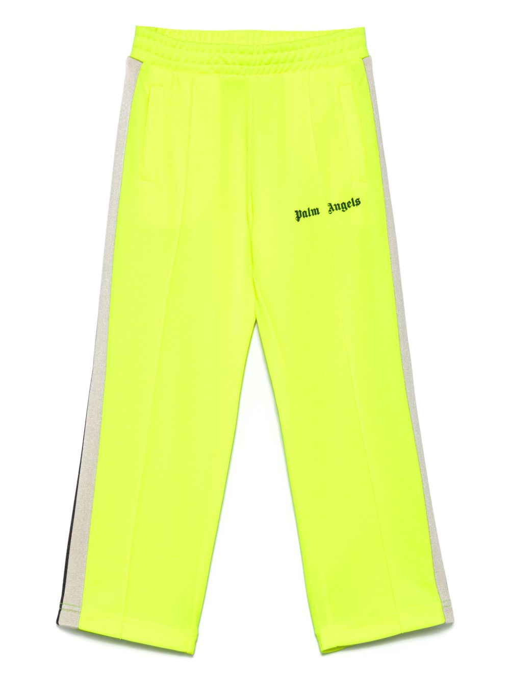 Palm Angels Kids logo印花运动裤 - 黄色