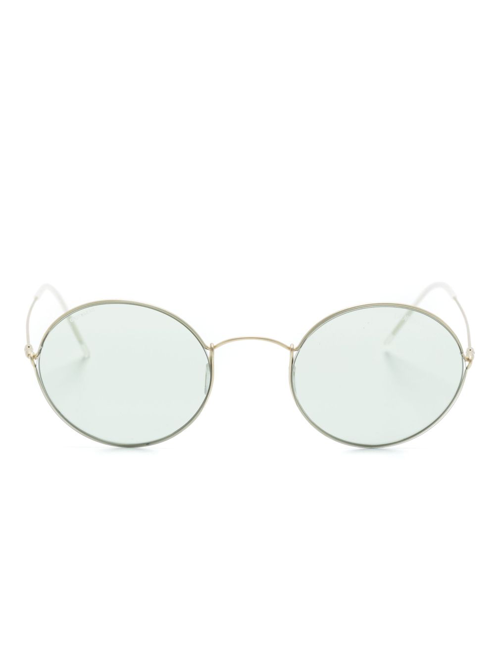 Giorgio Armani 有色镜片圆框太阳眼镜 - 金色