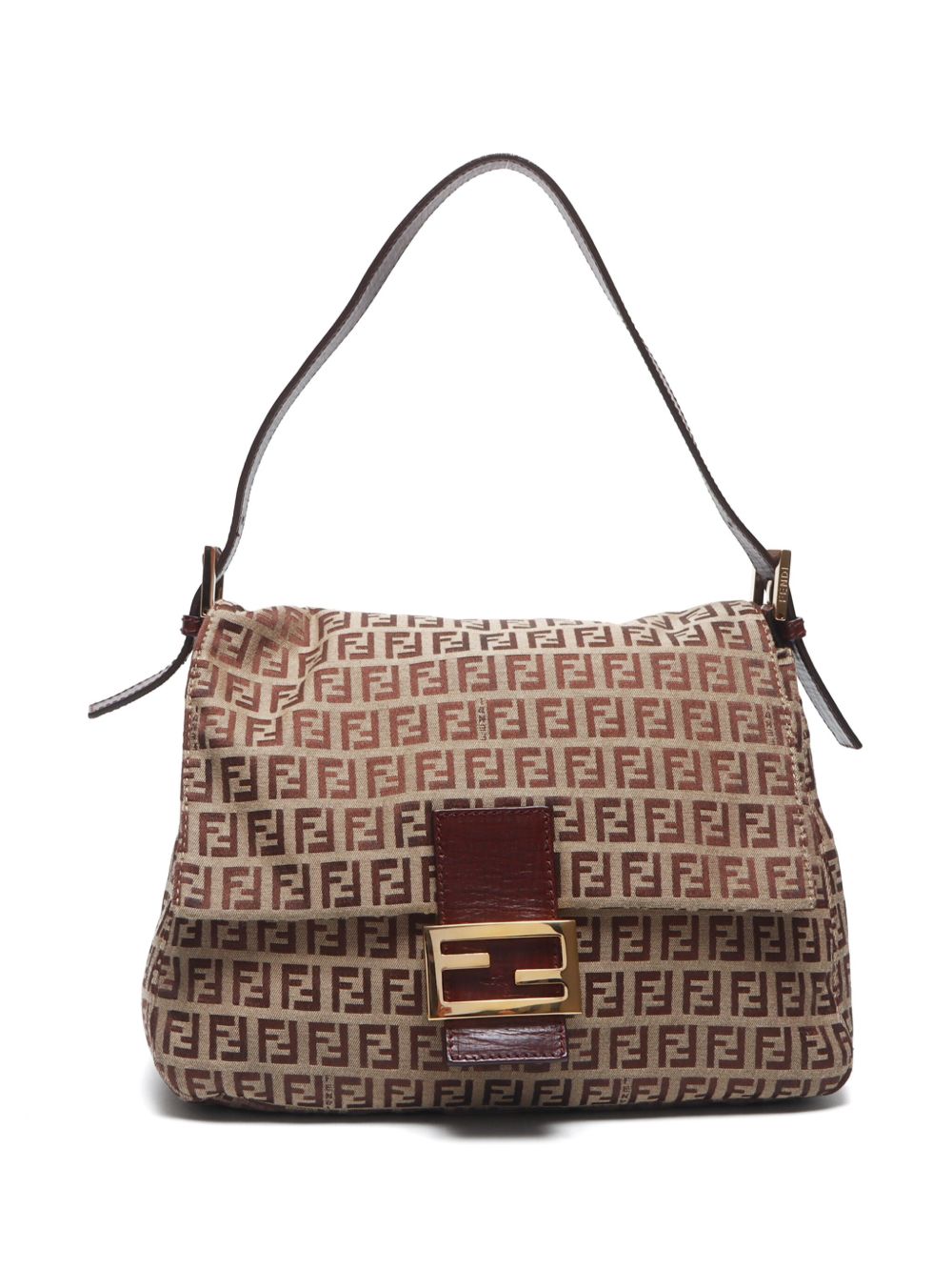 Fendi Pre-Owned Mamma Baguette 单肩包（2000年典藏款） - 褐色