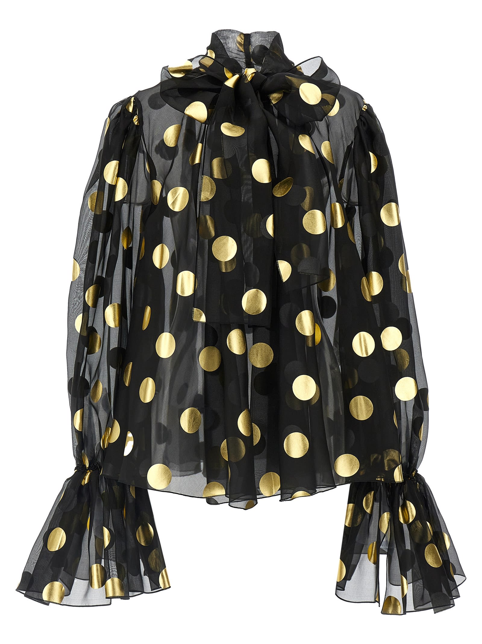 Dolce & Gabbana Printed Organza Blouse