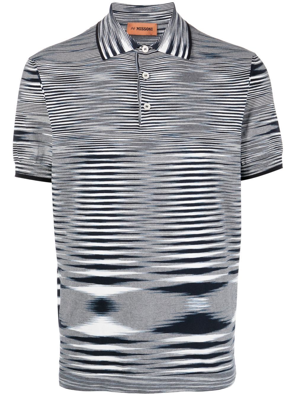 Missoni 混色针织polo衫 - 白色