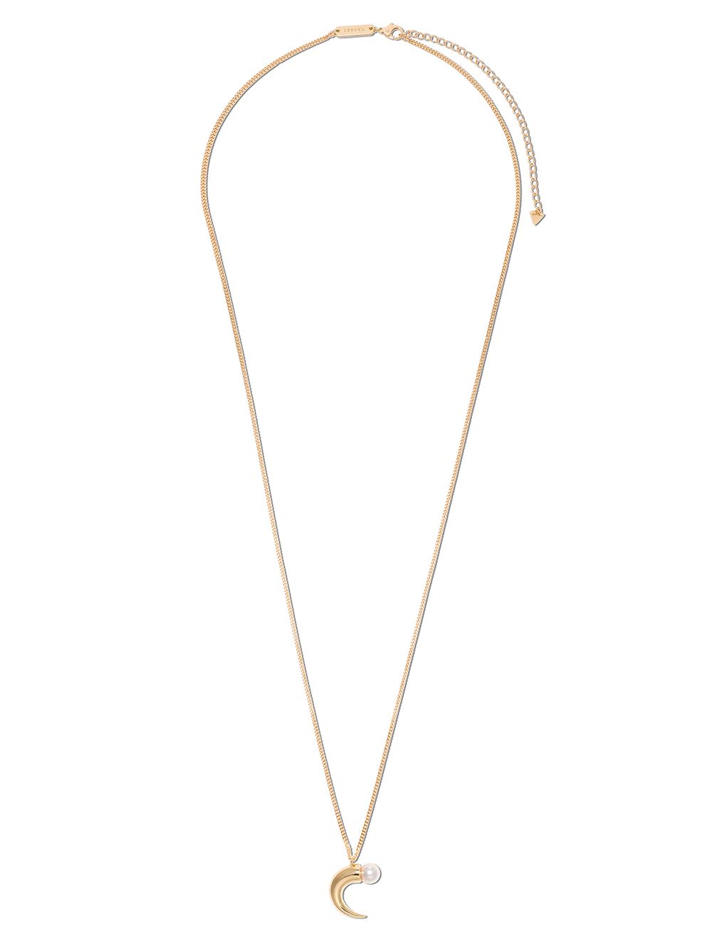 TASAKI 18K黄金 Danger Horn 珍珠吊饰项链 - 金色