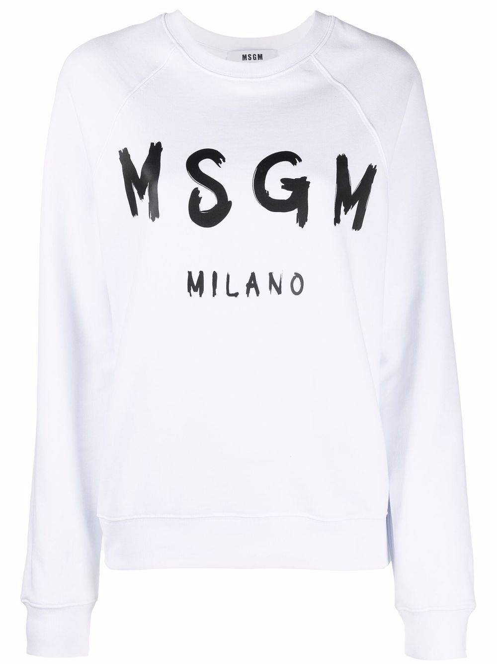 MSGM logo印花卫衣 - 白色