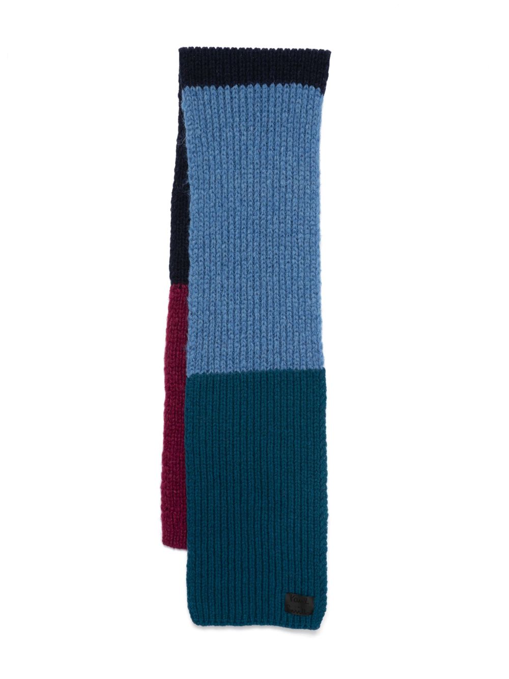 Paul Smith 拼接设计围巾 - 蓝色
