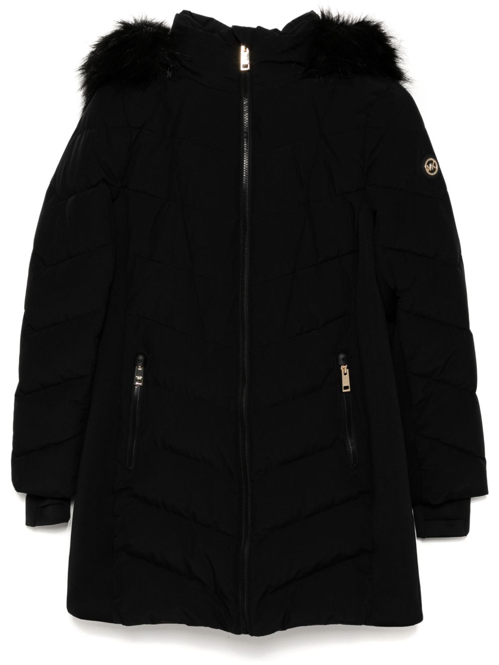 Michael Michael Kors Chevron Scuba 外套 - 黑色