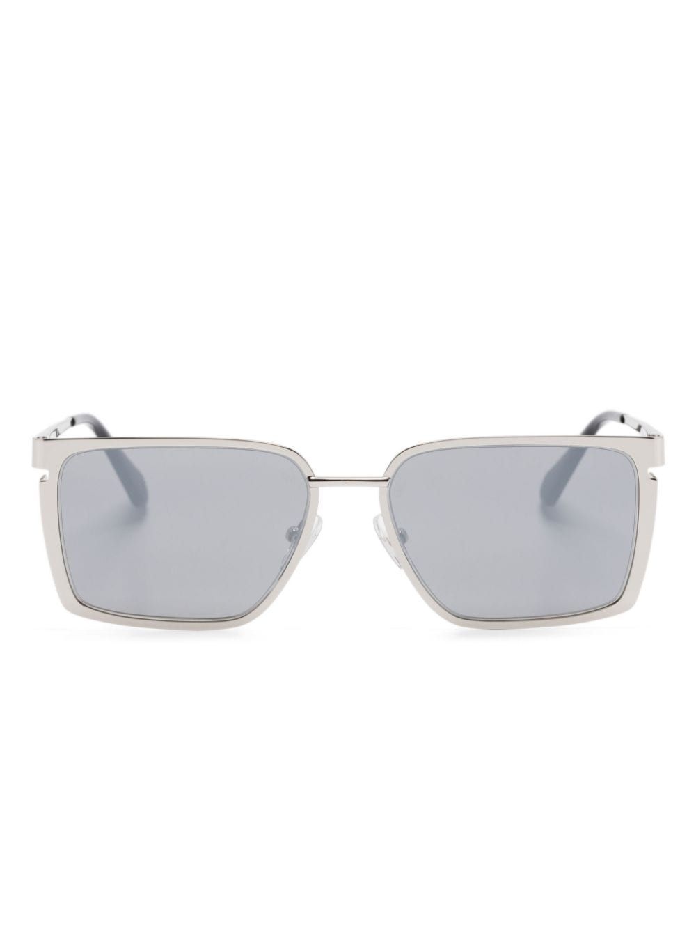 Off-White Eyewear Yoder 长方形框太阳眼镜 - 银色