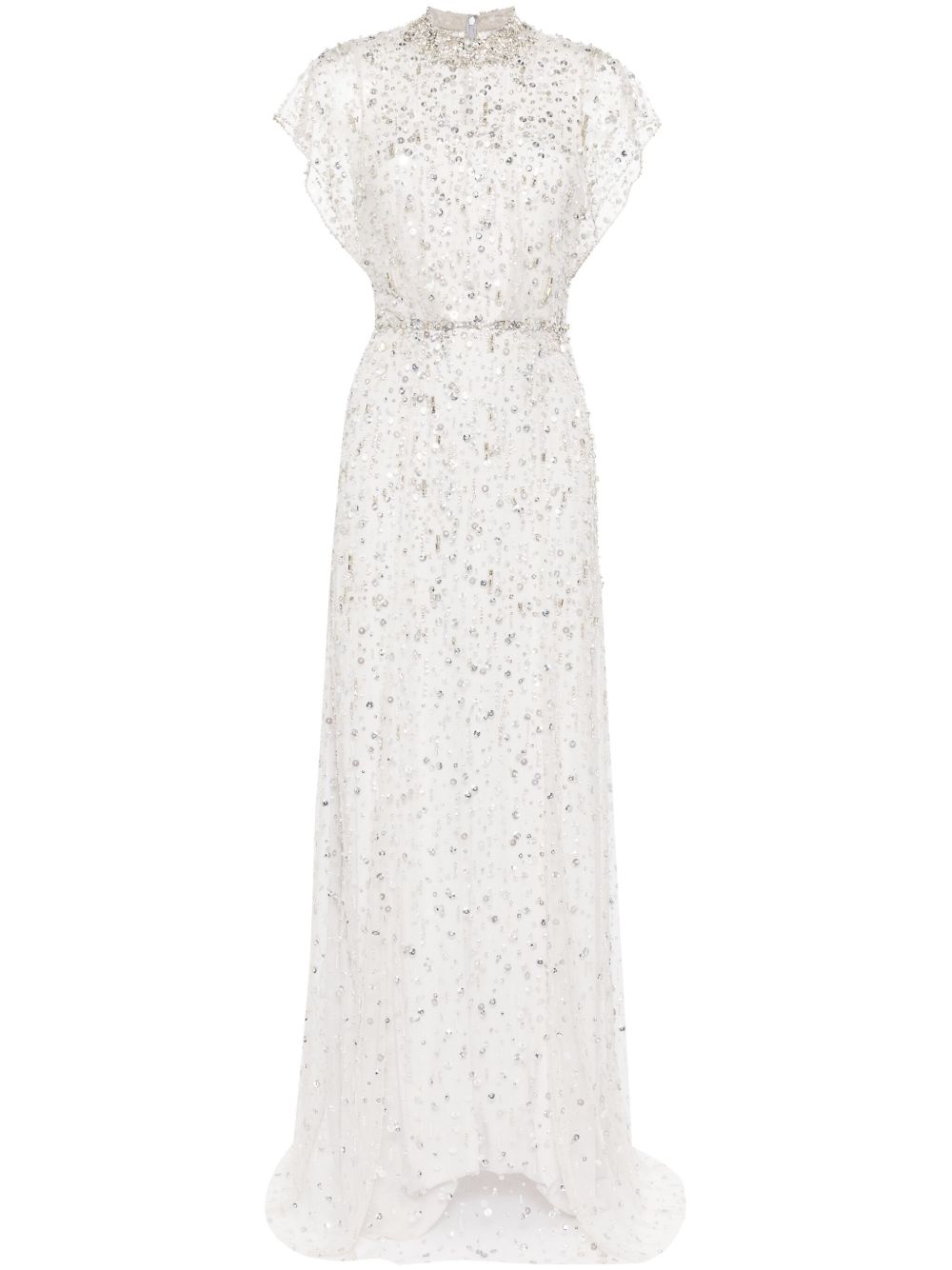 Jenny Packham Crystal Drop 礼服 - 灰色
