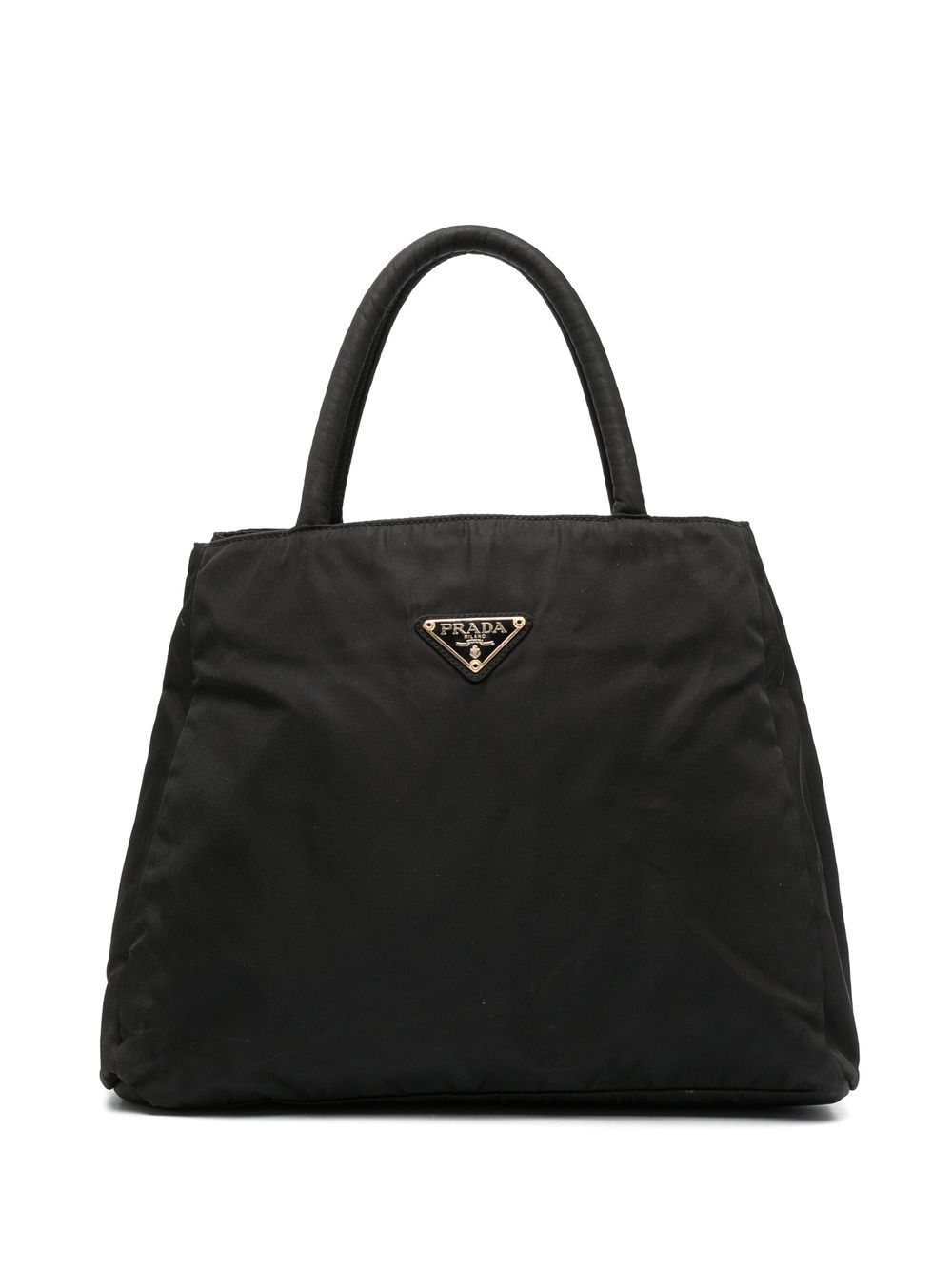 Prada Pre-Owned 三角形logo手提包（1990年代典藏款） - 黑色