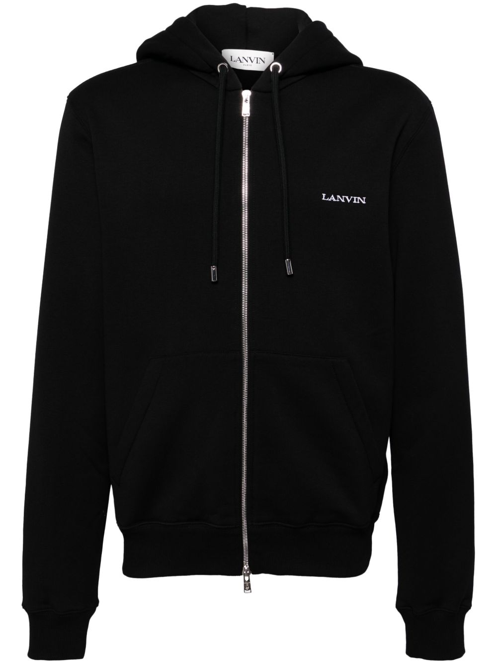 Lanvin 典藏印花拉链连帽衫 - 黑色