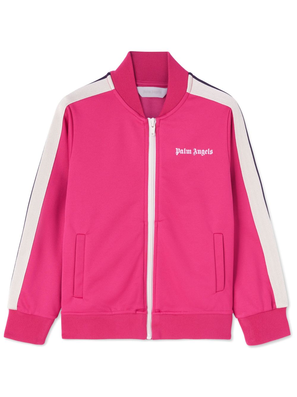 Palm Angels Kids logo印花运动夹克 - 粉色