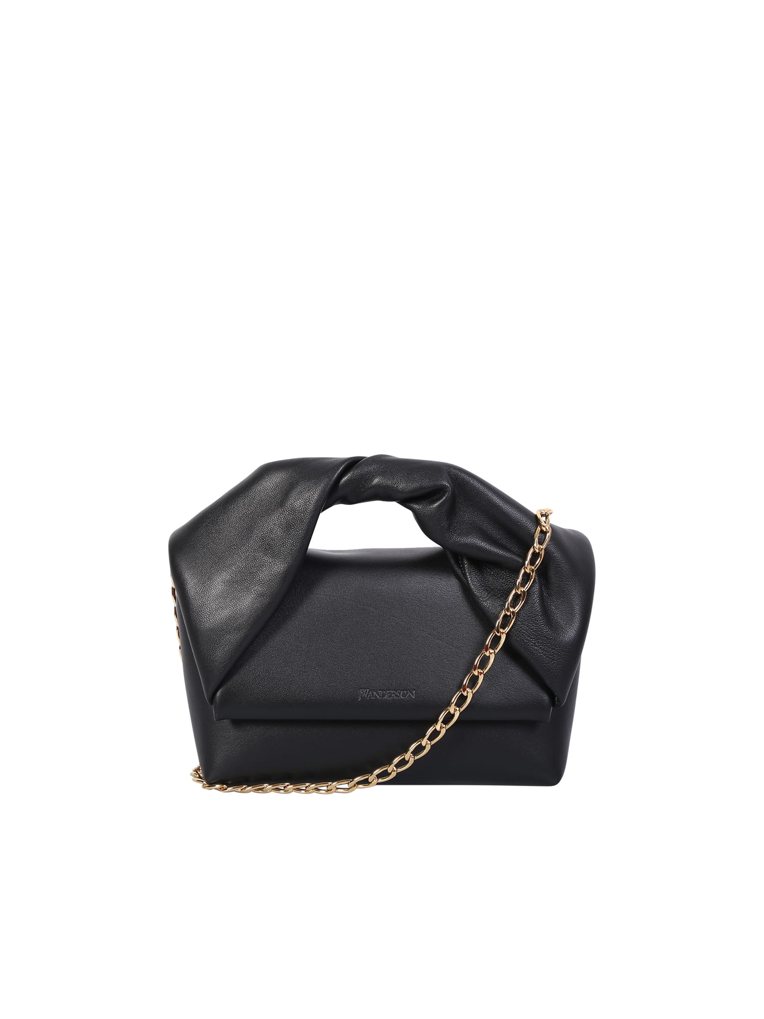 J. W. Anderson Black Leather Twister Bag