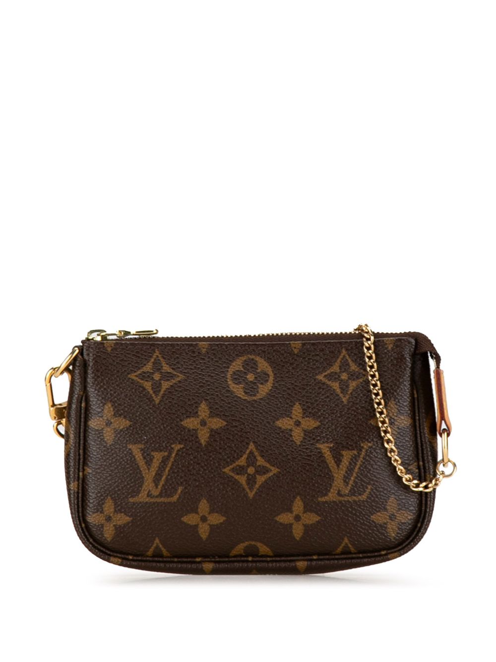 Louis Vuitton Pre-Owned Monogram Mini Pochette Accessoires 手提包（2010年典藏款） - 褐色