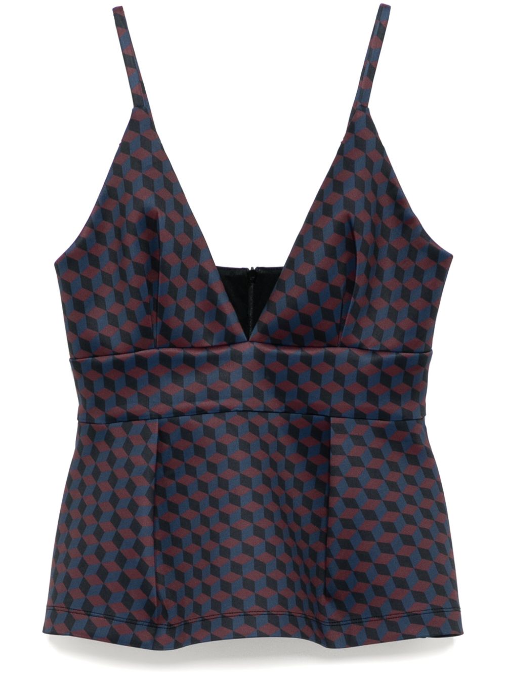 Cynthia Rowley 粘合面料吊带上衣 - 褐色