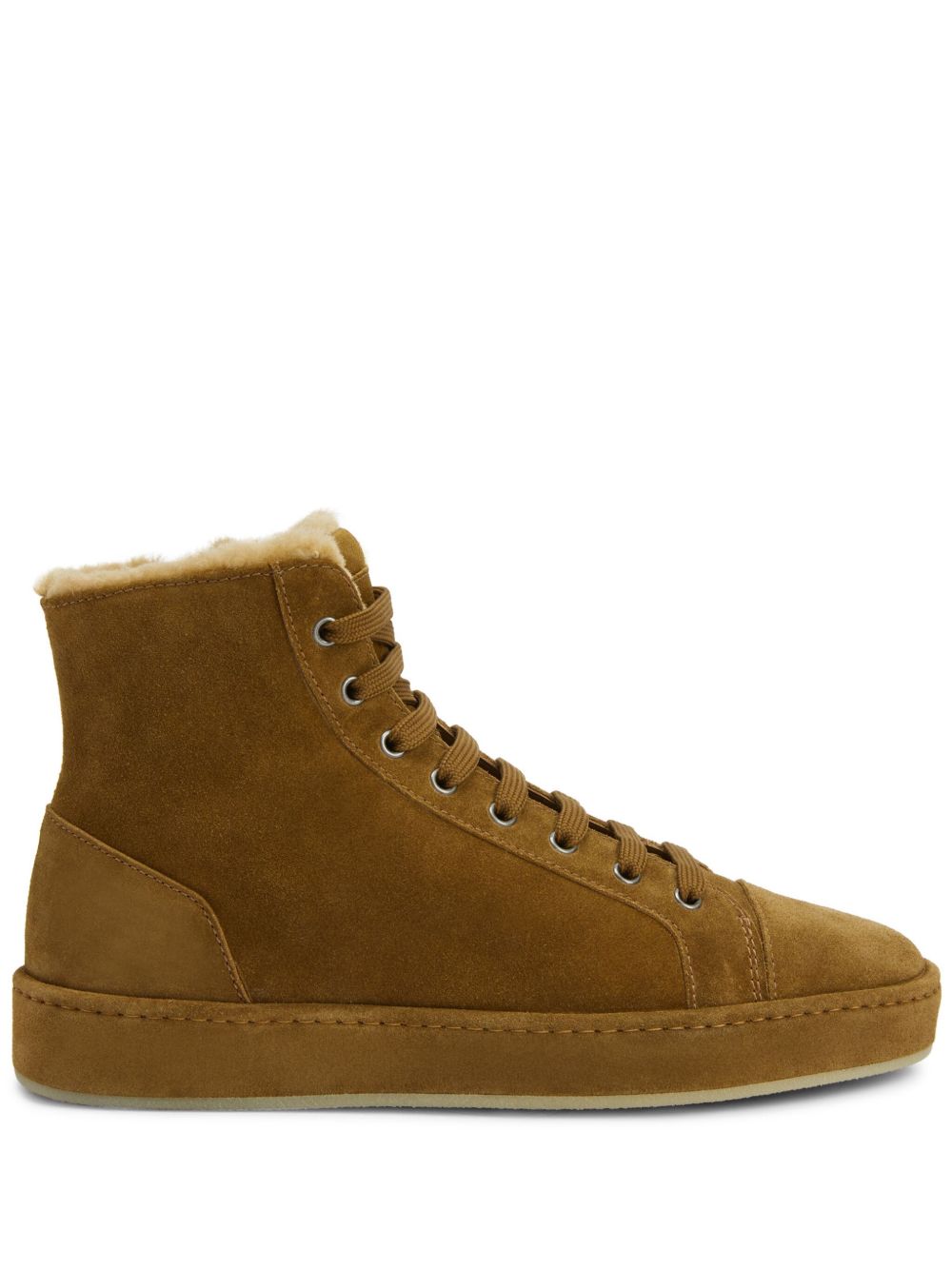 Giuseppe Zanotti City 绒面皮运动鞋 - 褐色