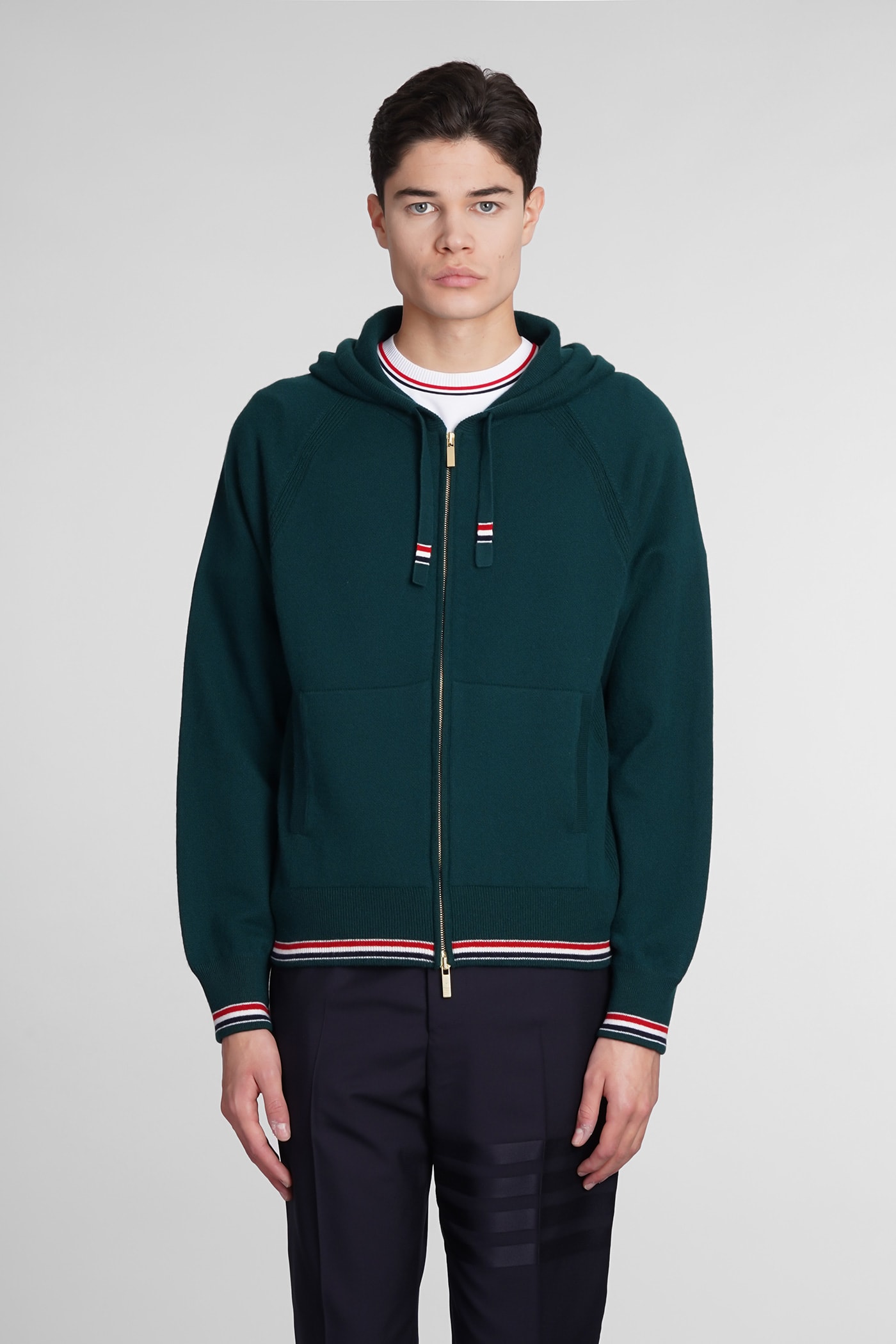 Thom Browne 绿色羊绒开衫