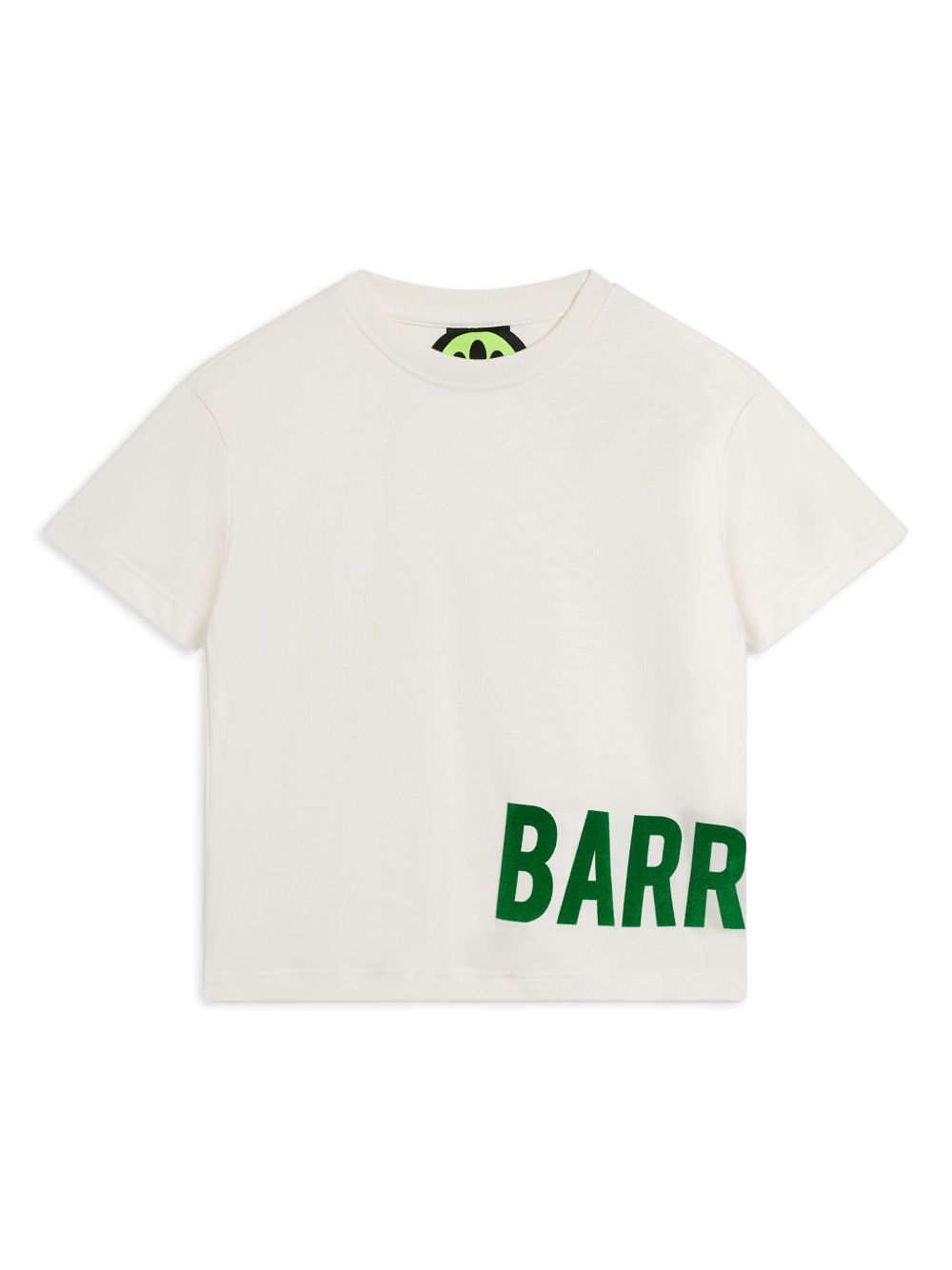 Barrow kids logo印花棉T恤 - 白色