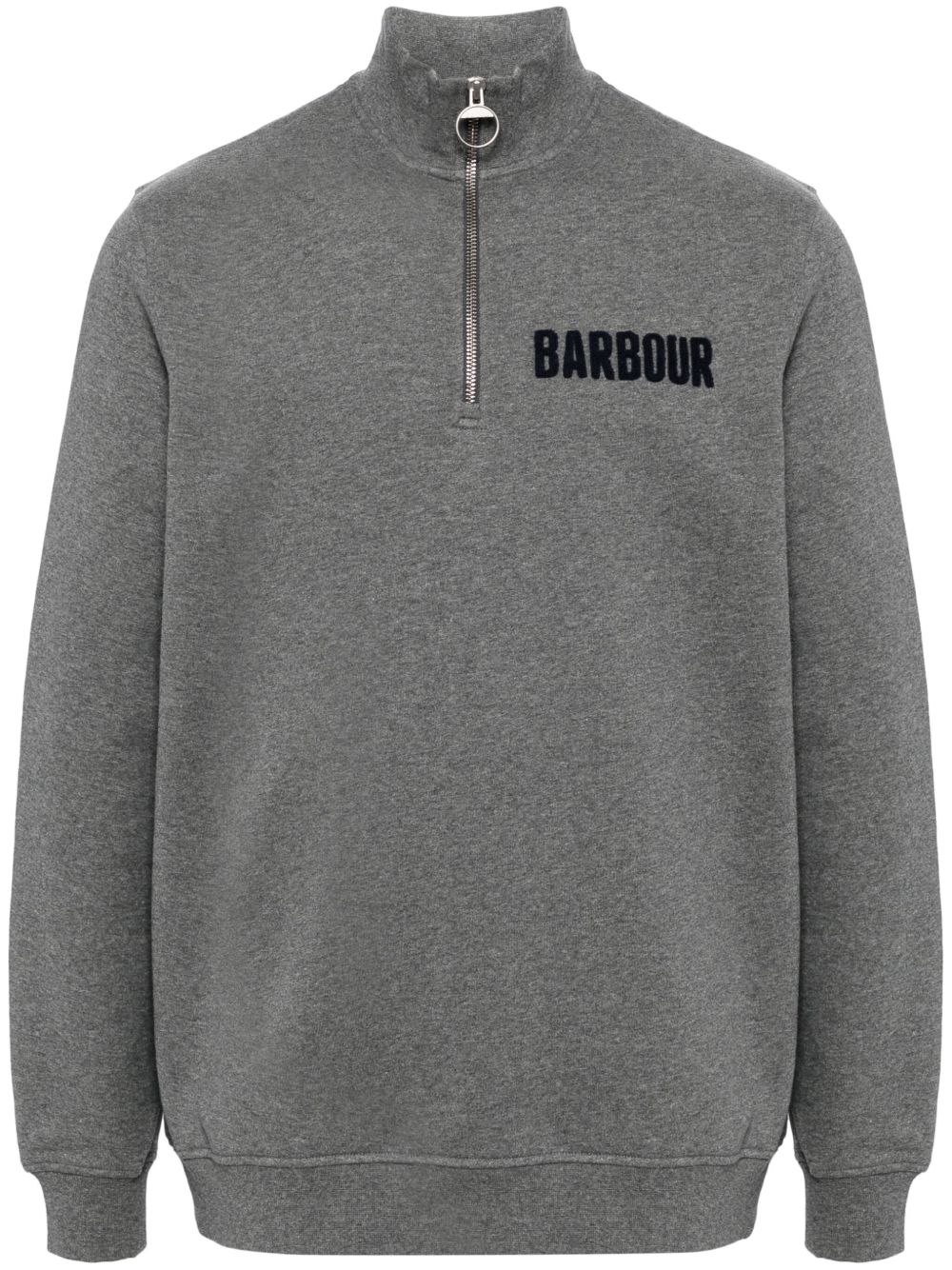 Barbour Cotes 拉链领卫衣 - 灰色