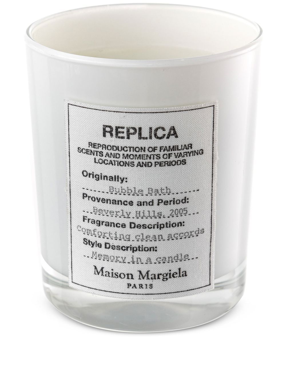 Maison Margiela Replica Bubble Bath 香薰蜡烛（165克） - 白色
