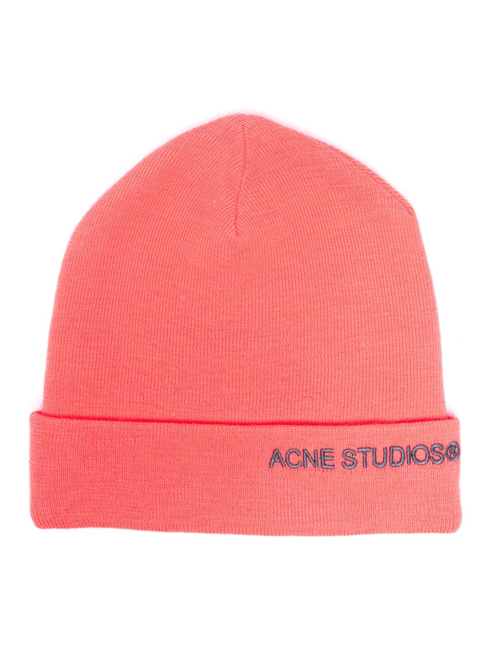 Acne Studios logo刺绣套头帽 - 粉色