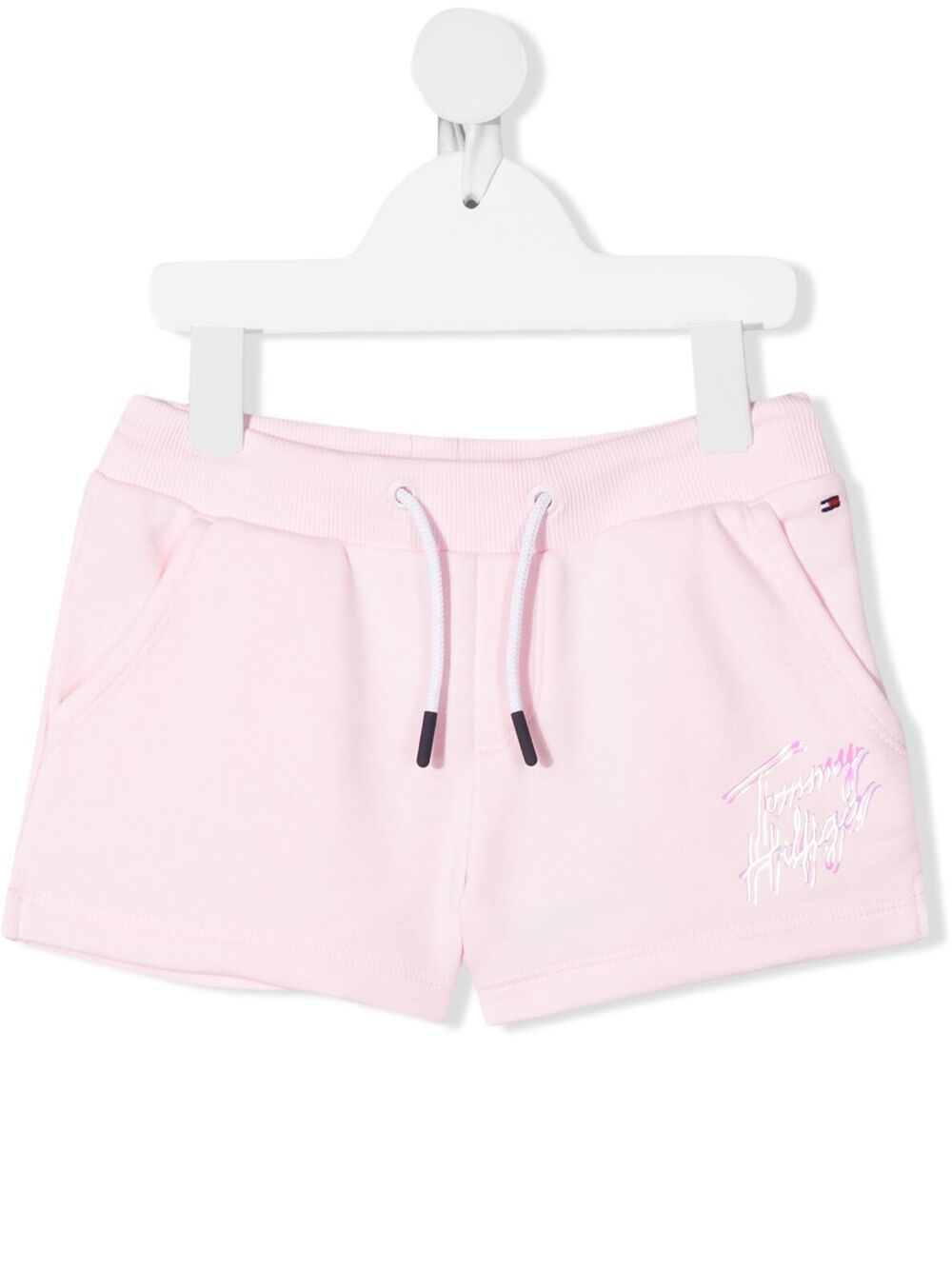 Tommy Hilfiger Junior Signature logo运动短裤 - 粉色