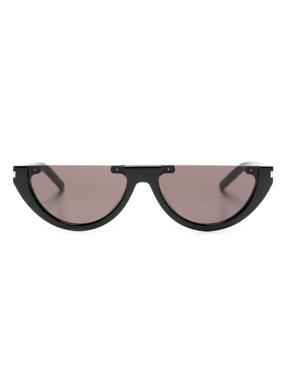Saint Laurent Eyewear Half Moon 有色镜片太阳眼镜 - 黑色