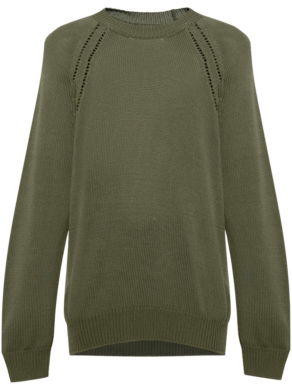 Jil Sander 密织棉毛衣 - 绿色