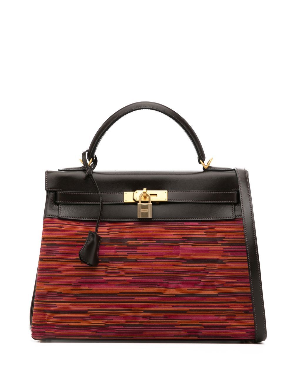 Hermès Pre-Owned Kelly Retourné 32 两用手提包（2004年典藏款） - 褐色