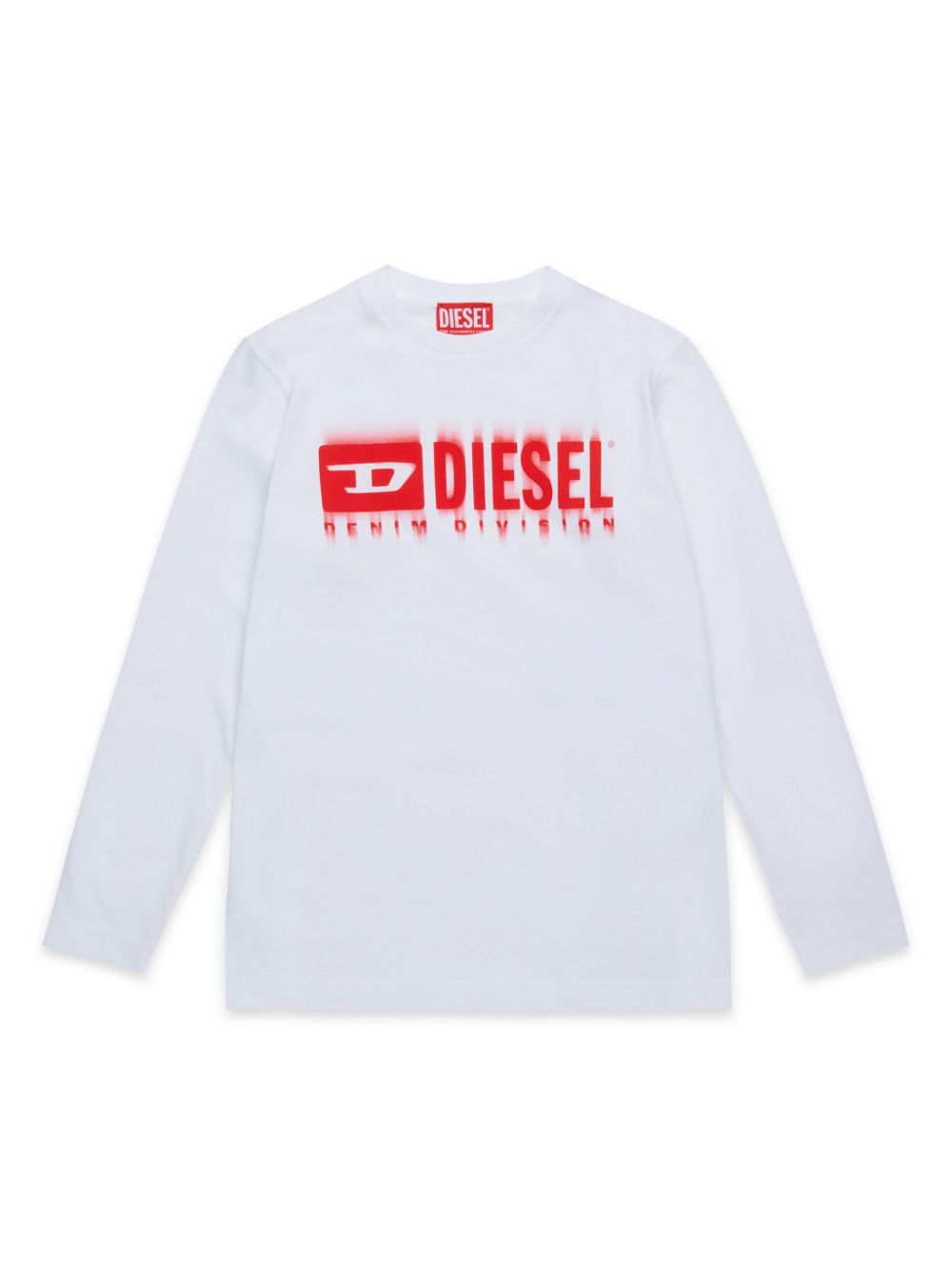Diesel Kids logo印花T恤 - 白色