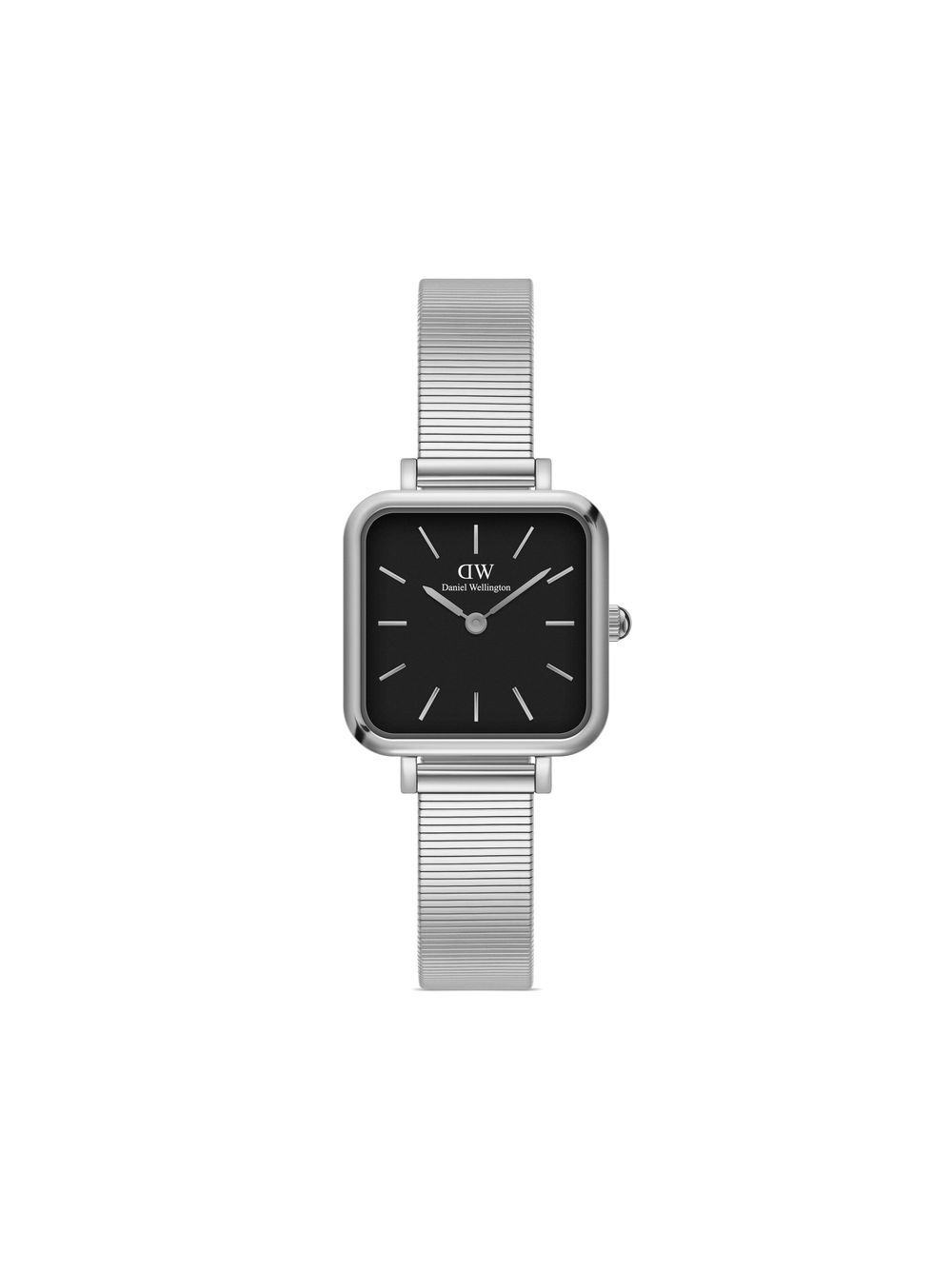 Daniel Wellington Quadro Studio Silver 22x22毫米腕表 - 黑色