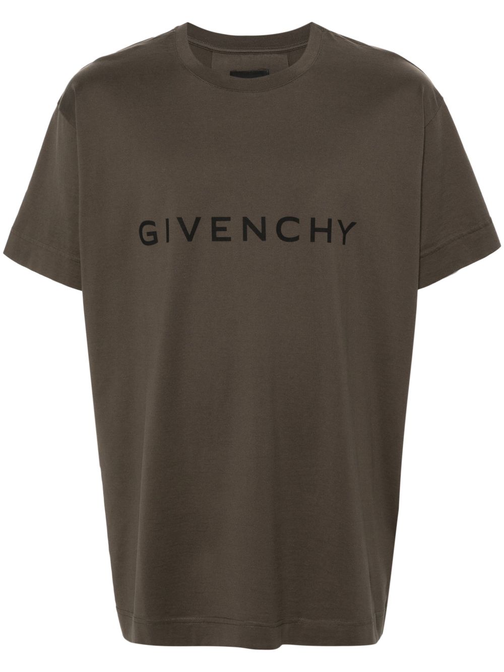 Givenchy logo印花棉T恤 - 绿色