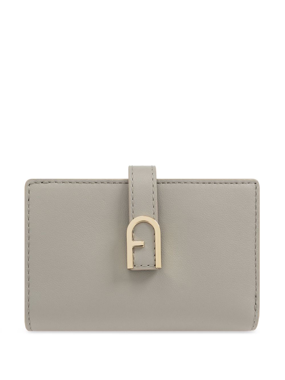 Furla Flow 中号皮质钱包 - 灰色