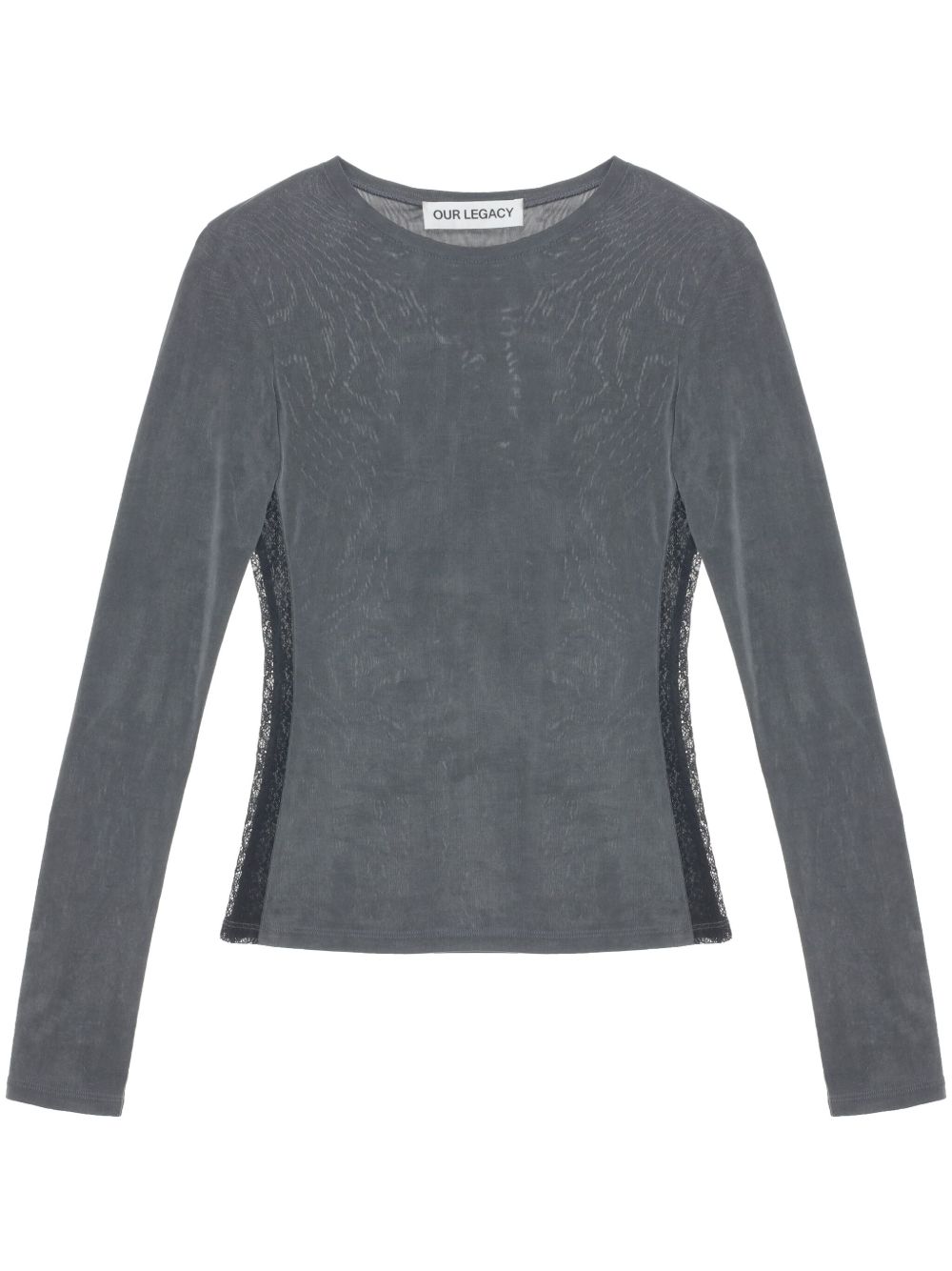 OUR LEGACY Super Slim Longsleeve T恤 - 灰色