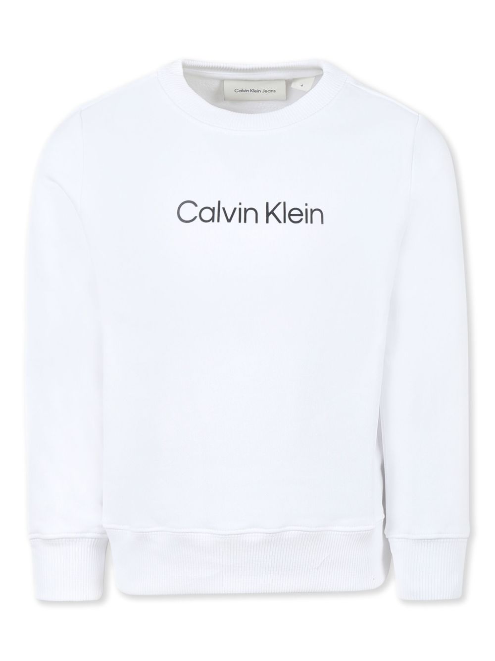 Calvin Klein Kids logo卫衣 - 白色