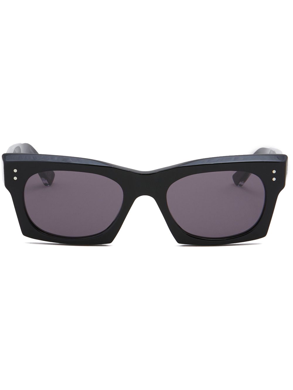 Marni Eyewear Havana Edku 几何形镜框太阳眼镜 - 黑色