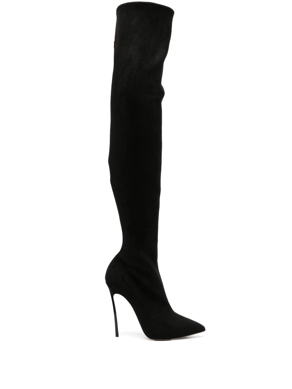 Casadei Julia 高跟靴（10厘米） - 黑色