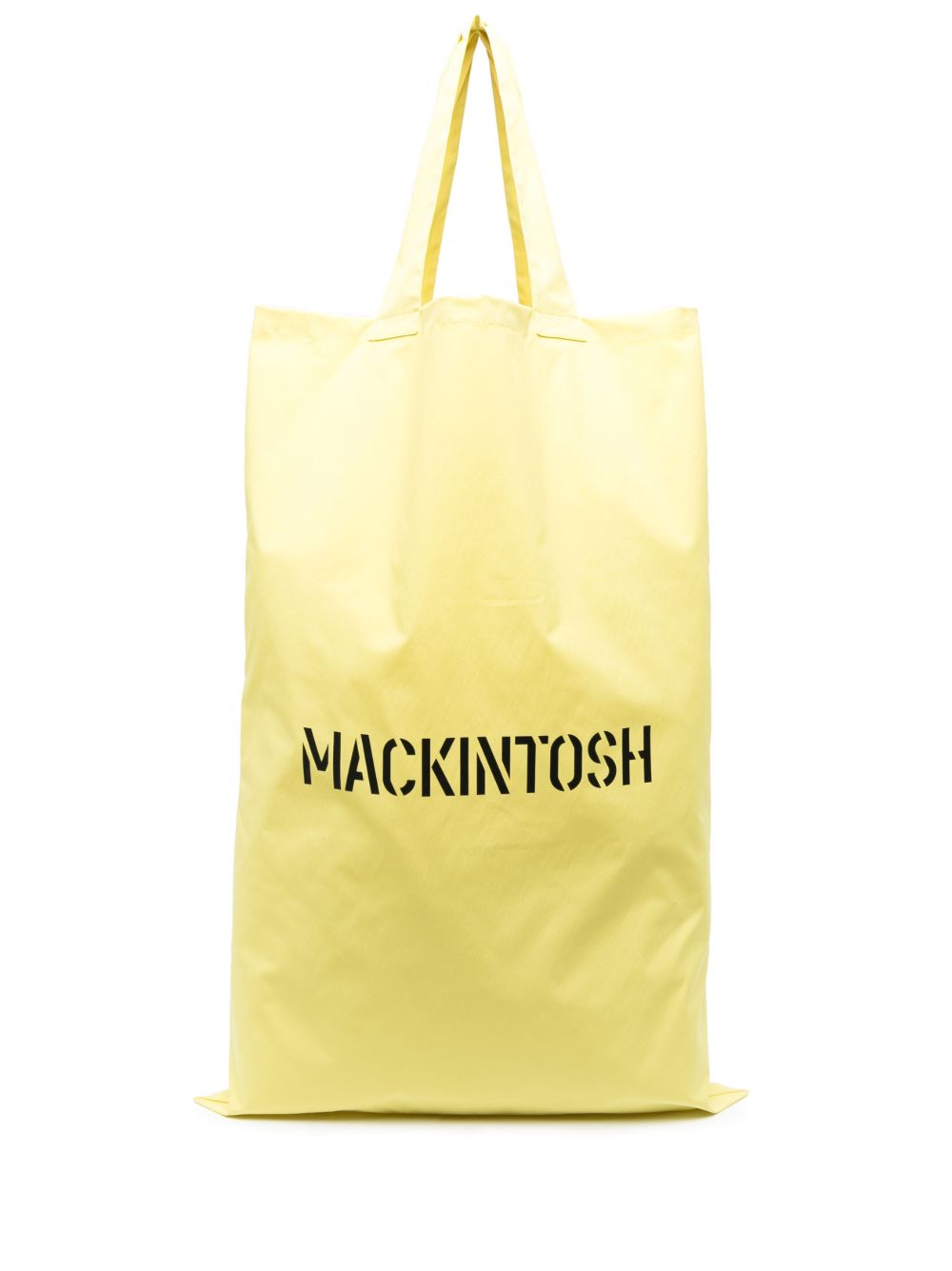 Mackintosh Empoli 超大logo印花托特包 - 黄色