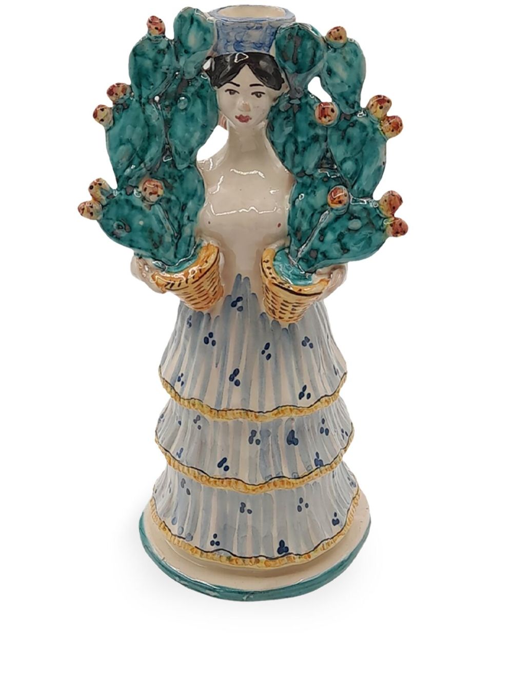Les-Ottomans Cactus Woman 陶瓷烛台 - 彩色