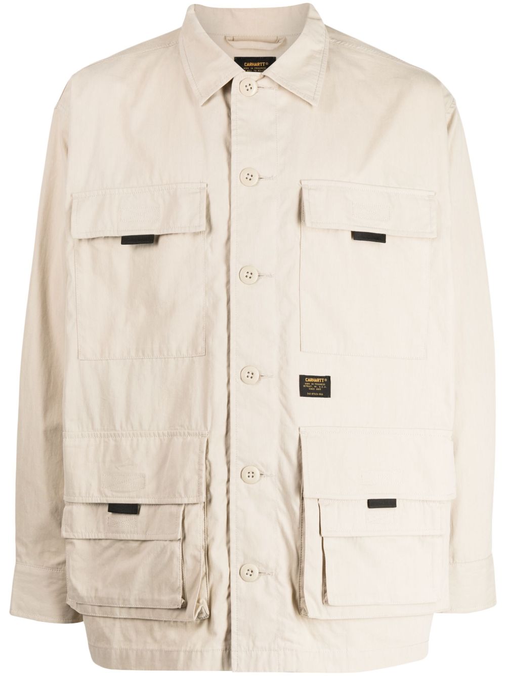 Carhartt WIP 标贴排扣夹克 - 褐色