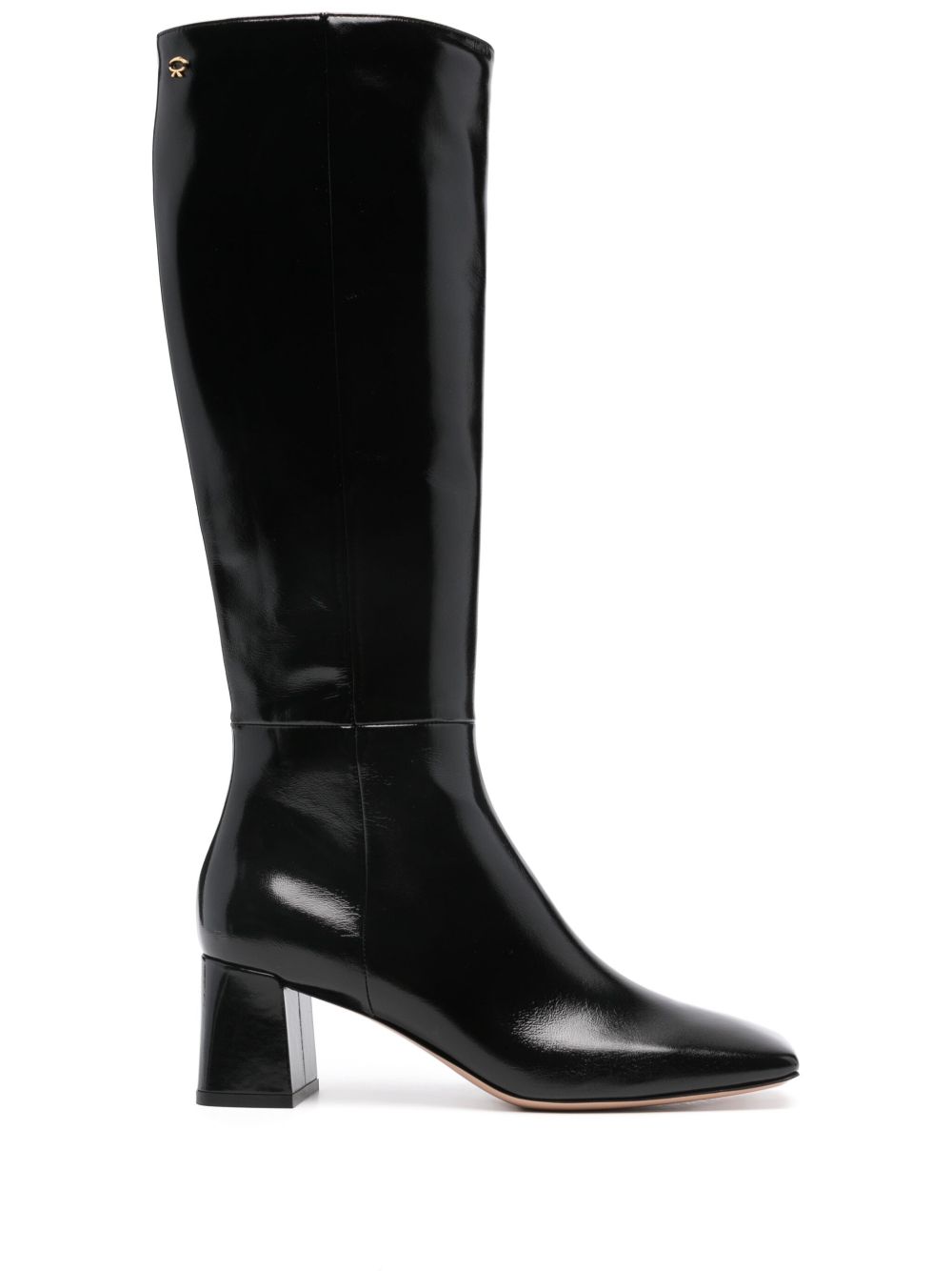Gianvito Rossi 经典及膝靴 - 黑色