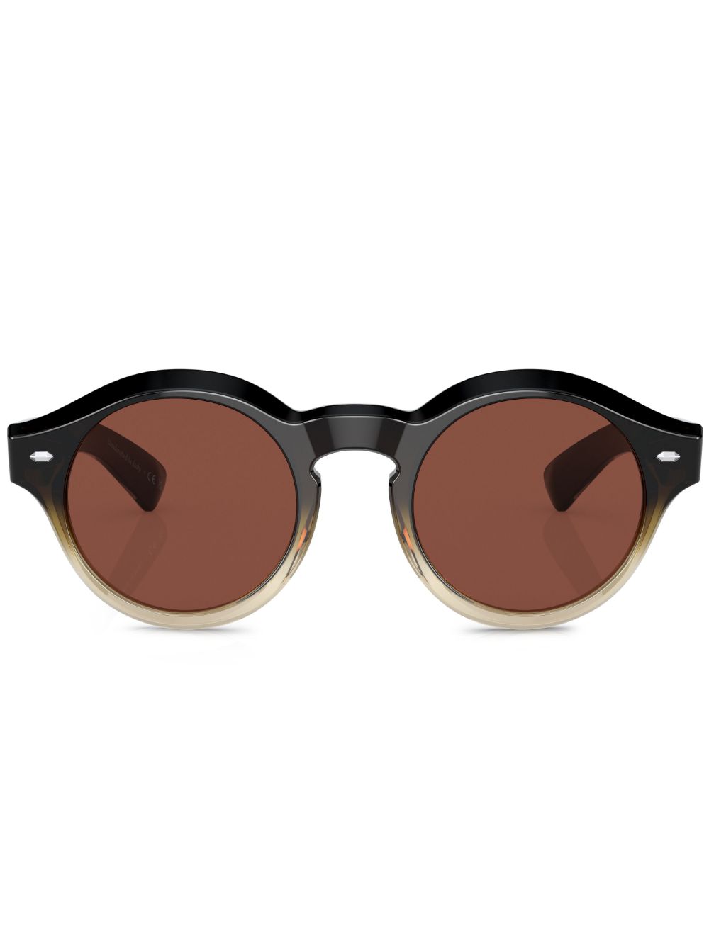 Oliver Peoples Cassavet 圆框太阳眼镜 - 黑色