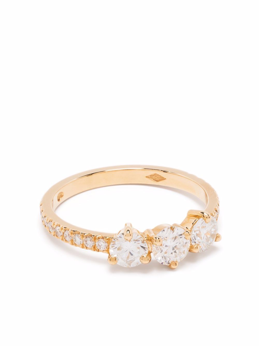 Loyal.e Paris 18K黄金钻石戒指 - 金色