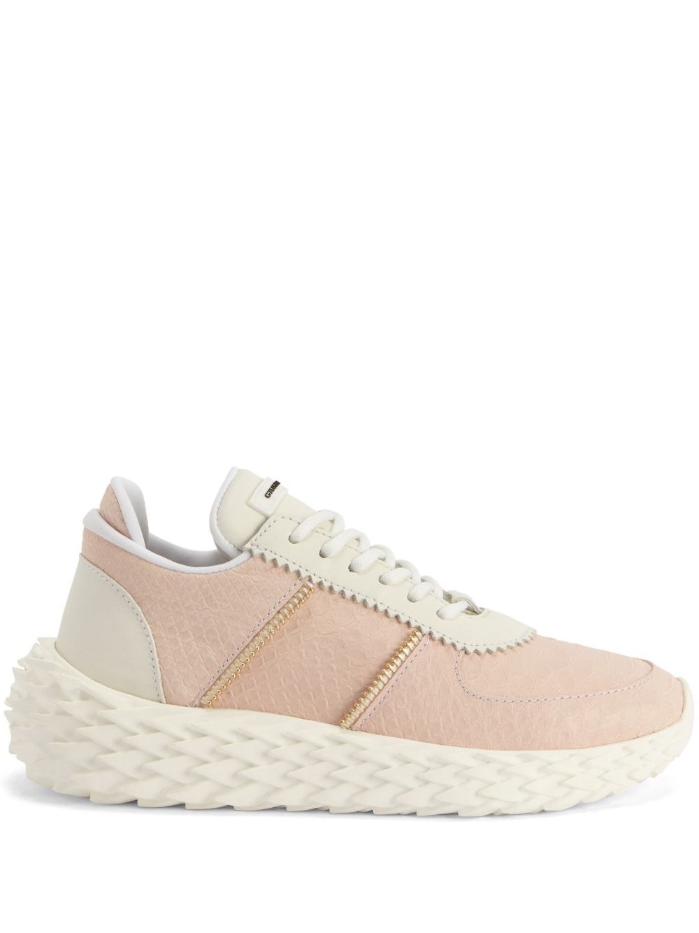 Giuseppe Zanotti Urchin 纹理效果运动鞋 - 粉色