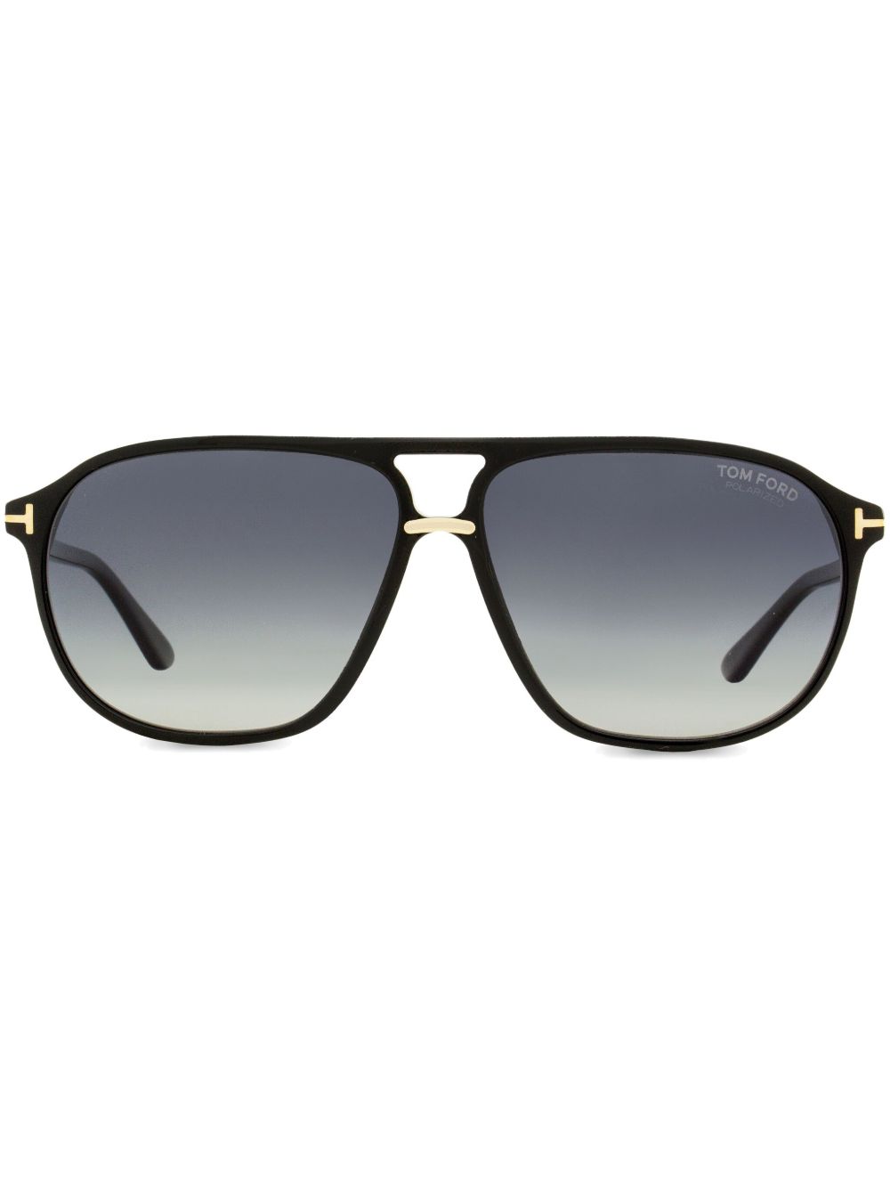 TOM FORD Eyewear Bruce 超大框太阳眼镜 - 黑色