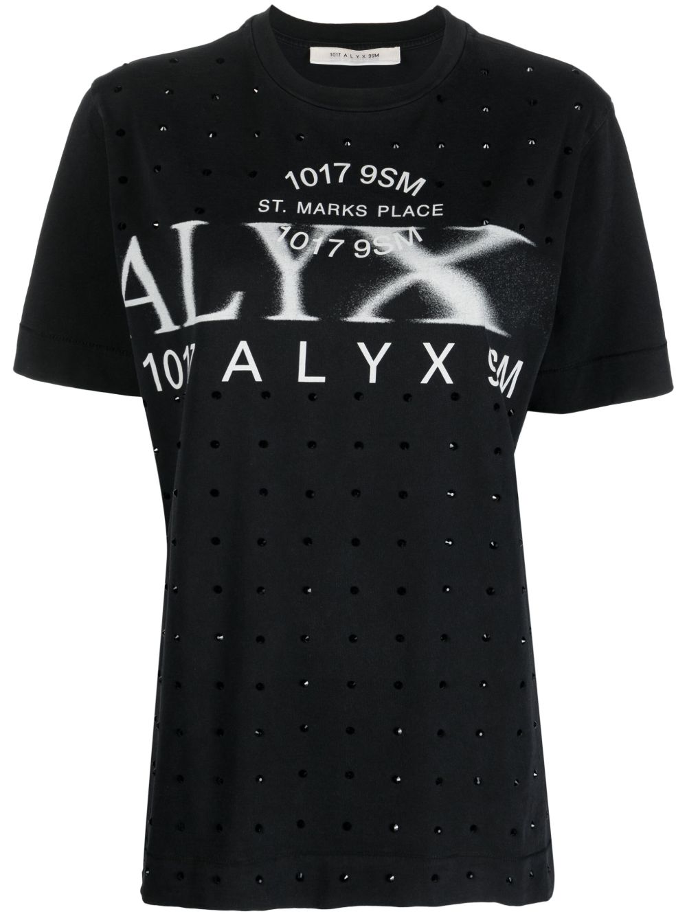 1017 ALYX 9SM logo印花棉T恤 - 黑色