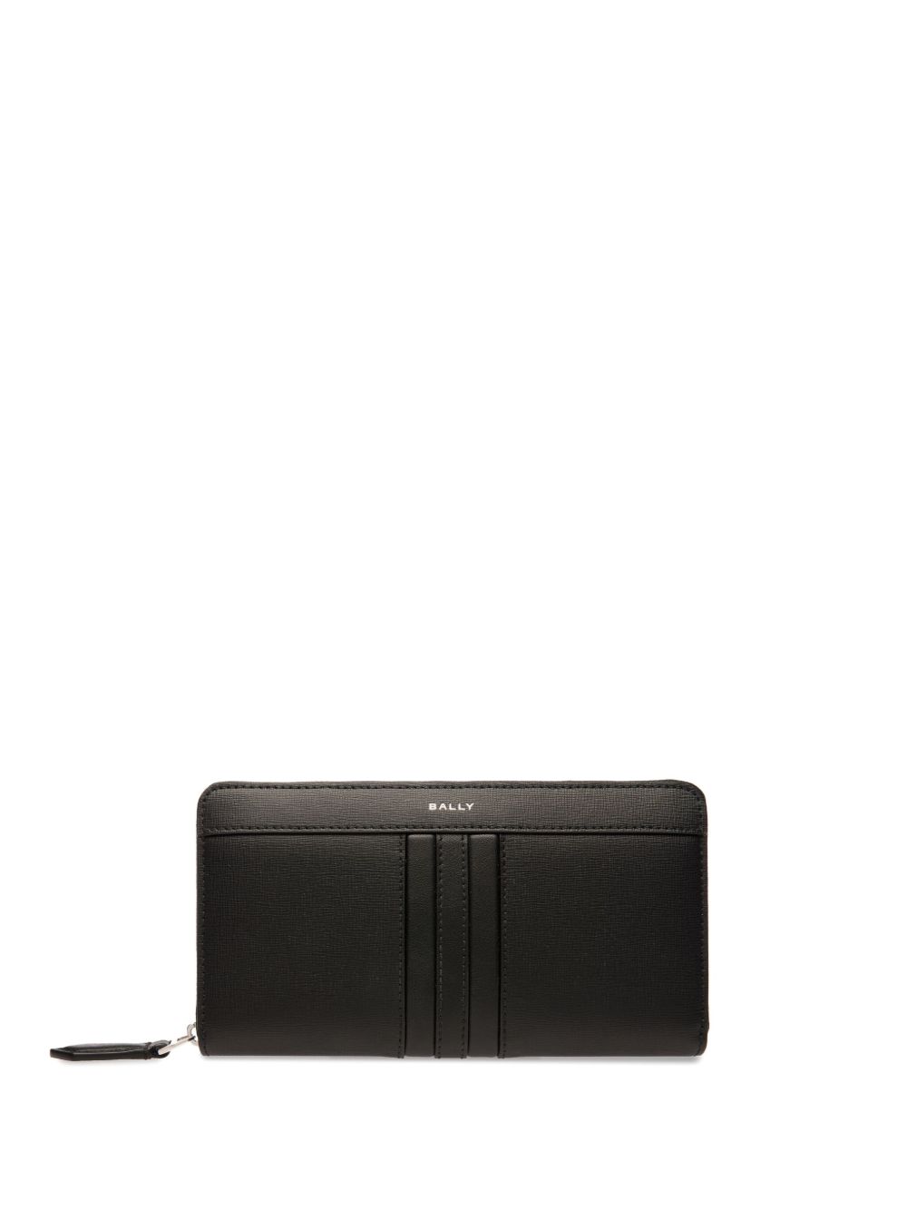 Bally logo标记皮质钱包 - 黑色