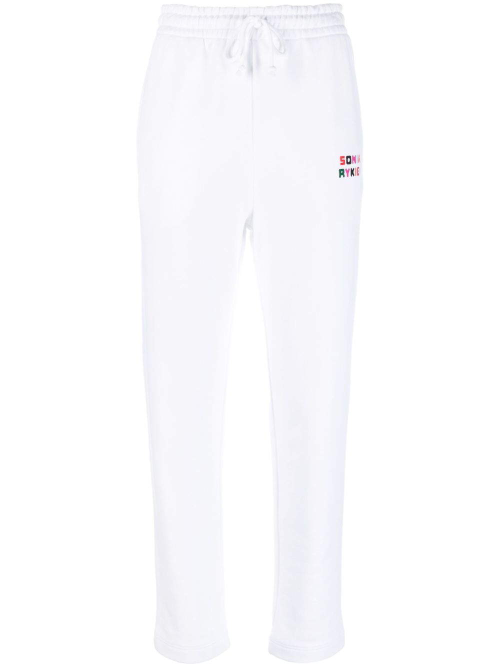 Sonia Rykiel logo印花运动裤 - 白色