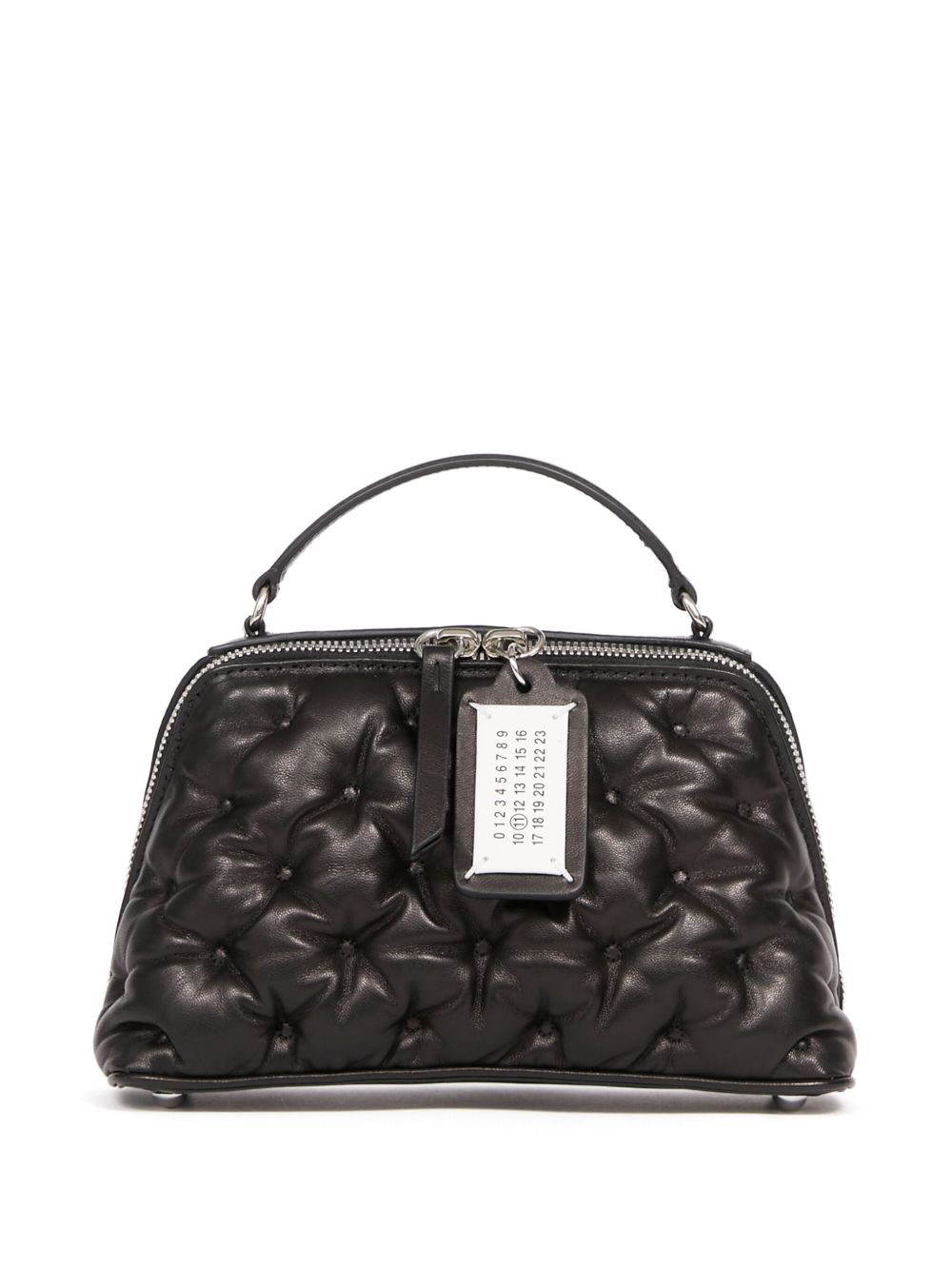 Maison Margiela Glam Slam Embroidery Trapezoid 托特包 - 黑色